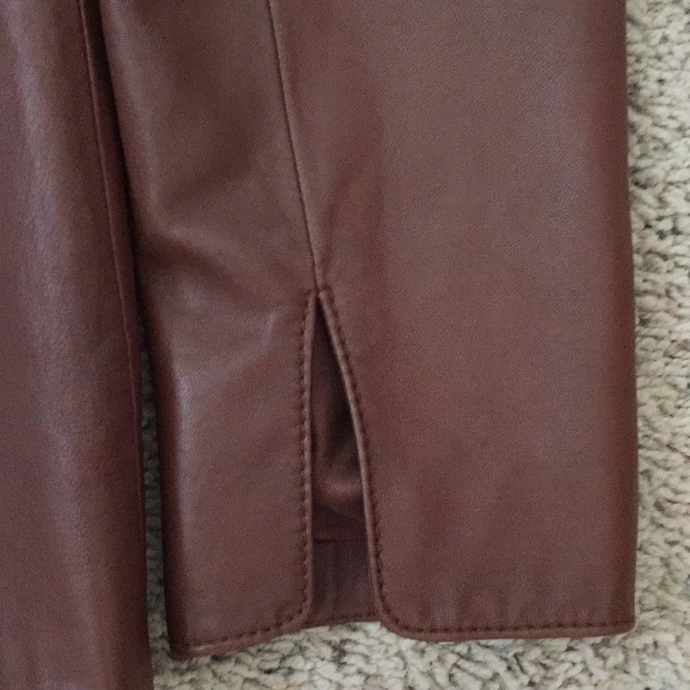 Dana Buchman “Coffee Bean” Leather Jacket - Picture 8 of 11